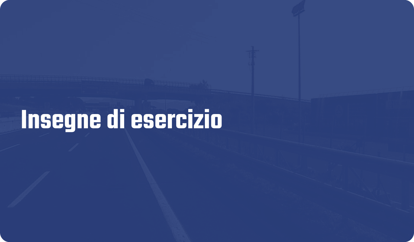 Insegne di esercizio